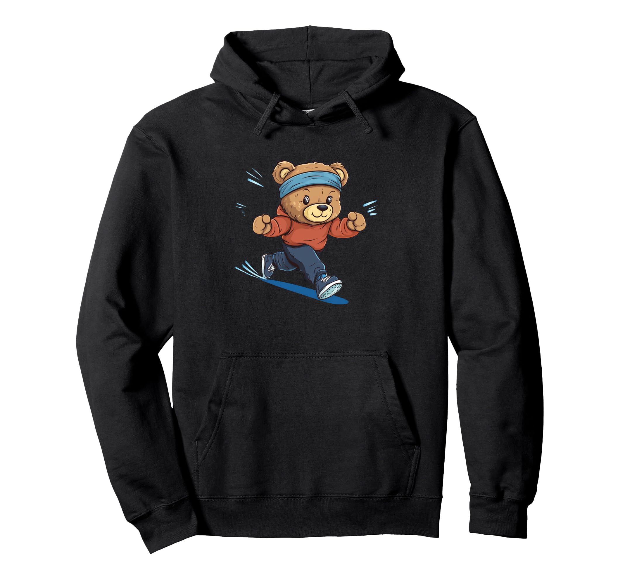 

Jogging Adventure Teddy Bear Hoodies for Boys and Girls чёрный