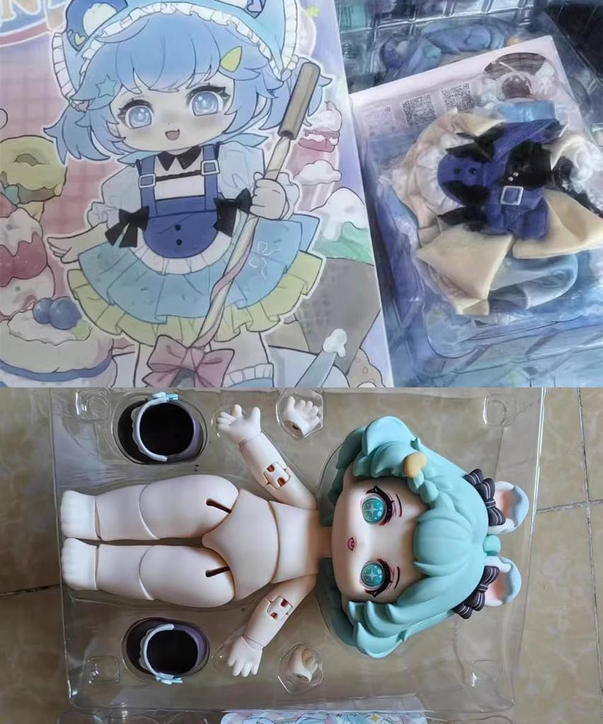 Honey Sweet Dreams Afternoon Tea Series Blind 1 Approximately 20cm PVC Scale BJD Articulated Painted Toy Perfect As a Gift for or New Random Doll,