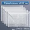 Yudu HC A4 Transparente Klickverschluss-Dokumententaschen