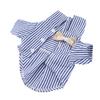 Striped Pattern Pet Clothes Thin Lightweight Canine Apparel Small Breed Dog Shirt  Home Leisure