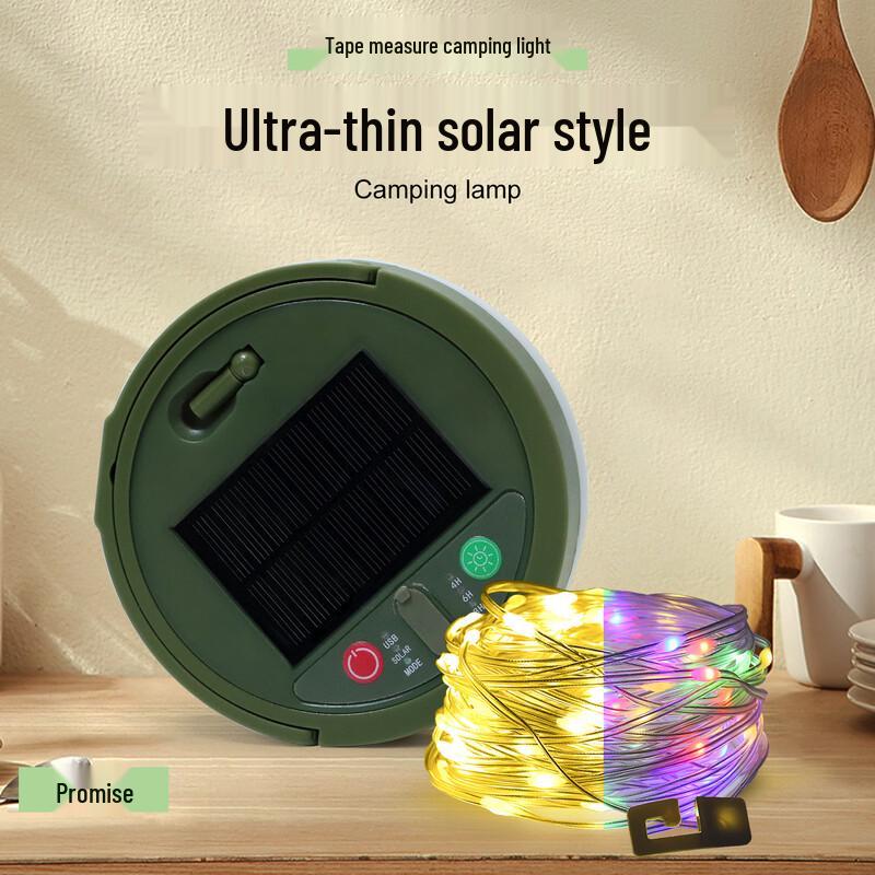 Outdoor Solar Rechargeable LED Camping String Light