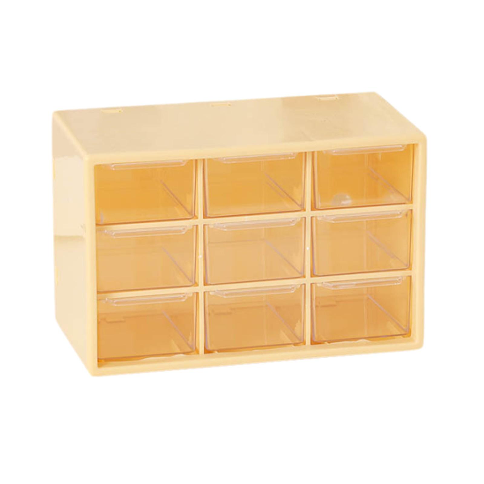 

Nine- Storage Box Bead Storage Glass Beads Special Storage Box Diy Bracelet Material Desktop One Size жовтий