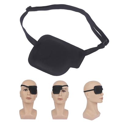 Augenklappe Unisex Schwarz Einzelne Augenklappe Waschbar Verstellbare Augenbinde