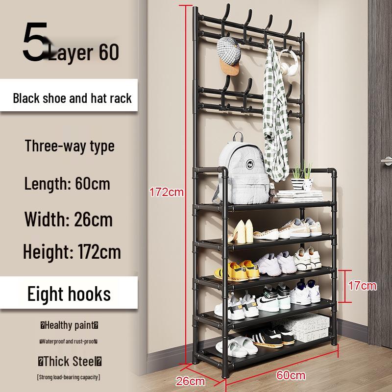 Kedi All-in-One Coat, Hat, and Shoe Rack for Bedroom and Living Room