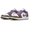Air Jordan 1 Low Palomino Herren Sneaker Braun Weiß Wildbeere 553558-215
