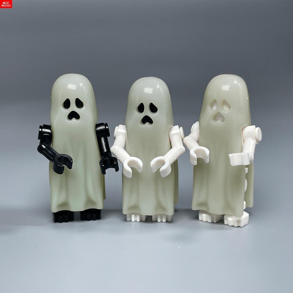 MOC Blocks Halloween Ghost Zombie Coffin Corpse Skeleton Action Figure Construction bricks Mini Dolls Playthings ideal for kids gifts