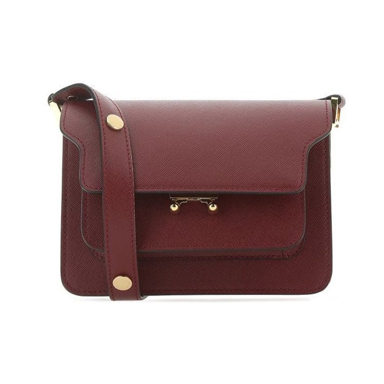 

Marni Small Calfskin Crossbody Bag Women Bags Burgundy SBMPS01NO1LV520-ZR82N Basic Set (Bag+Dust Bag)