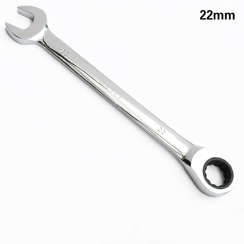 Ratchet Combination Wrench Set Fine Tooth Gear Ring Torque and Socket Wrench Set Nut Tools for Repair Open End Wrench