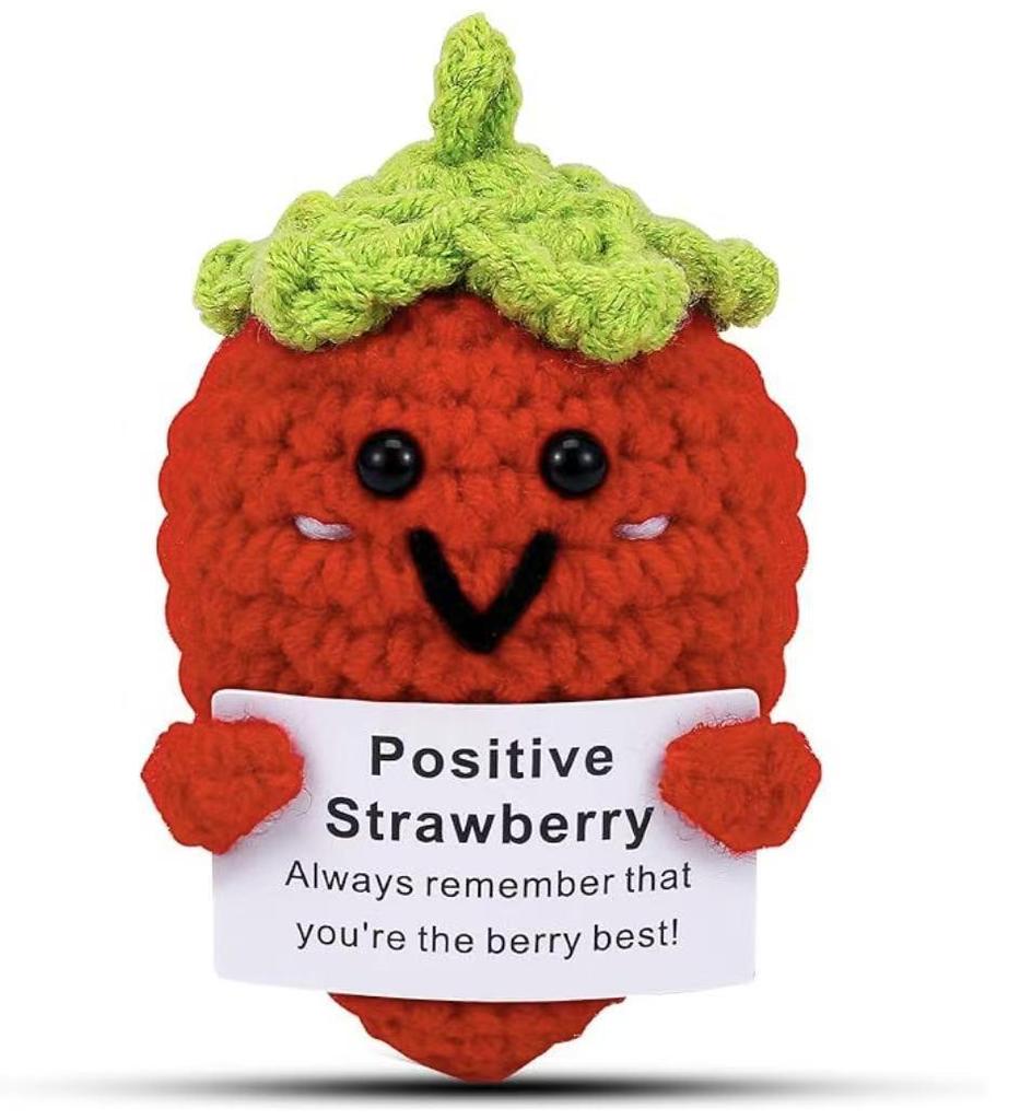 Handcrafted Wool Penguin Emoji Crochet Toy