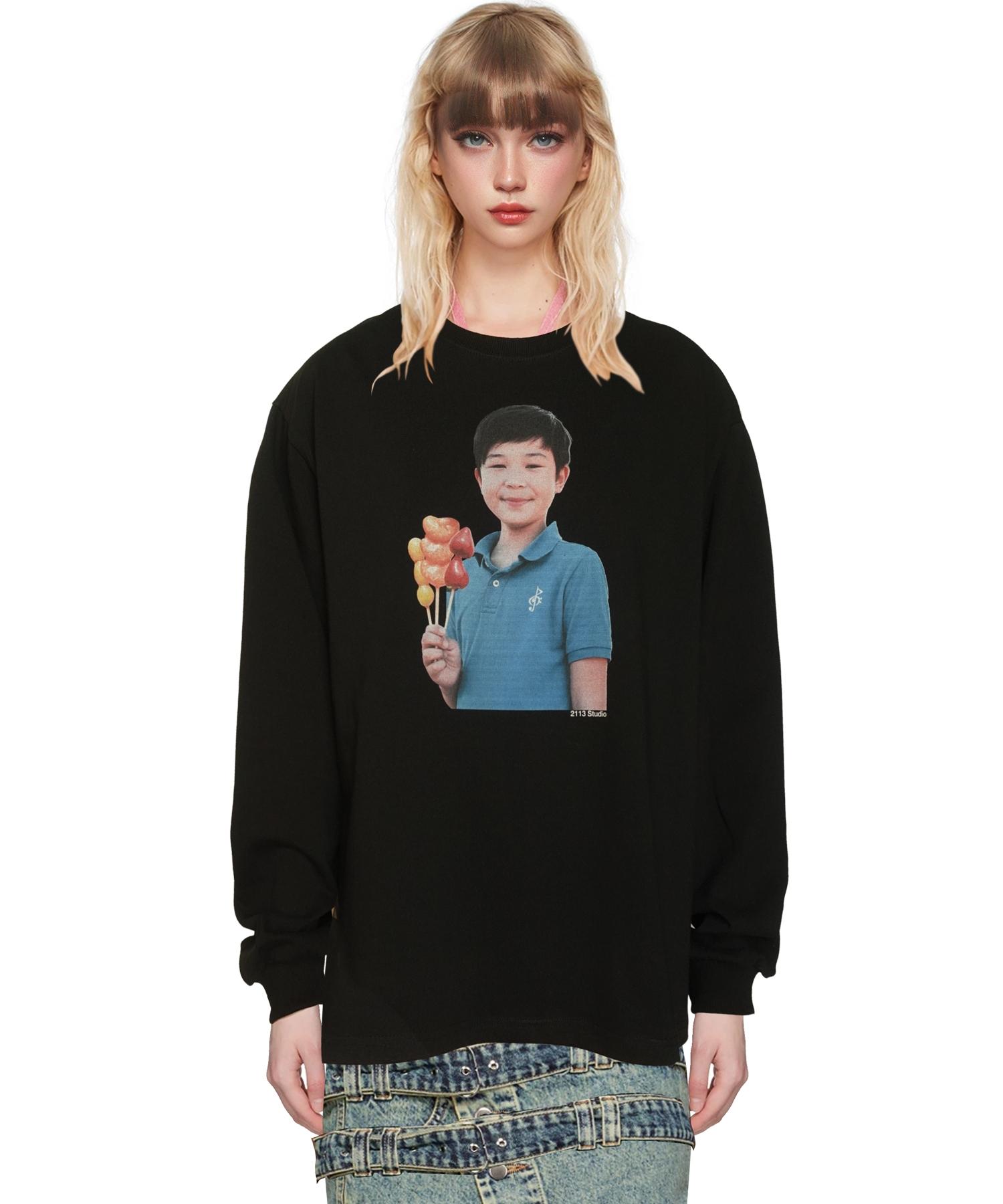 2113 Studio Ep.6 Long Sleeve T-Shirts Black Top No.4 (Tanghulu Boy) Black