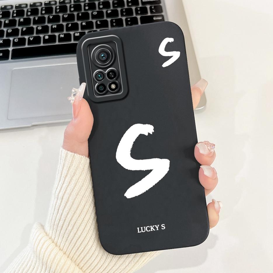 For Xiaomi Mi 10T Pro 5G Case Cute Lucky Letters Cover Soft Silicone Phone Case For Xiaomi Mi 10T Mi10T Pro 5G Back Cover Bumper