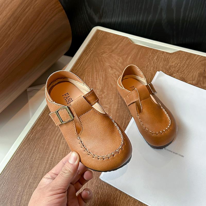 

Elegant Girl Princess Shoes New Kids Soft PU Leather Shoes Spring Autumn Children s Fashion Causal Solid Shoes Girls I01204 21 коричневый