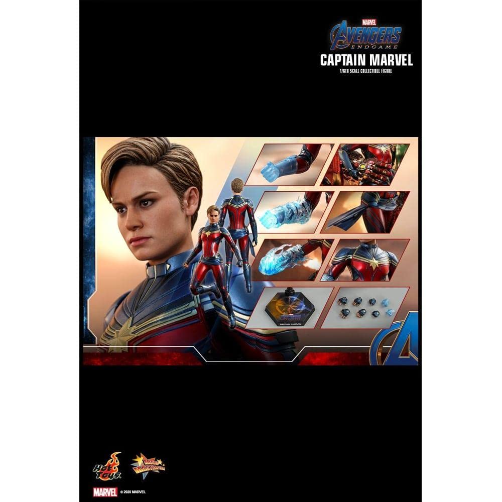 Hot Toys Movie Masterpiece Captain Marvel Scale Figure Blue Avengers/Endgame 1/6 MM#575