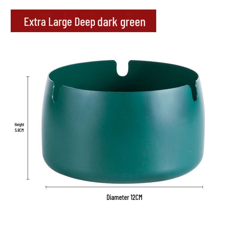 Customized Windproof Stainless Steel Ashtray with Engraved Silk Flower for Bars, Cafes, and Living Rooms