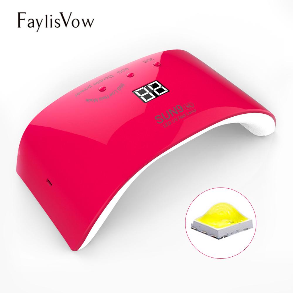 Satın alın Pro SUN9SE 24W UV LED Nail Lamp or Nails UV Gel Polish Nail