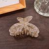 Hair Claw Hollow Butterfly Design Anti-slip Teeth Back Head Hair Clip Multiple Colors Available Versatile Hair Accessory