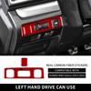 Real Carbon Fiber Sticker For Subaru WRX Saloon 2015 2016 2017 2018 2019 2020 2021 Car Headlight Switch Button Cover Trims