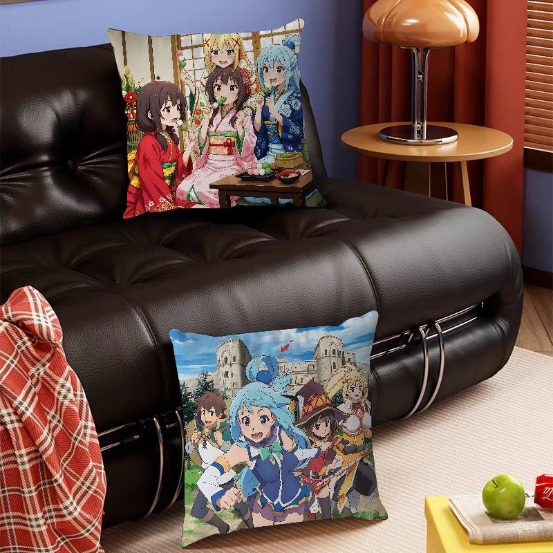 K-KONOSUBA Cushion Cover 30x50 Polyester Sofa Cushions Decorative Throw Pillows Home Decoration Pillowcover