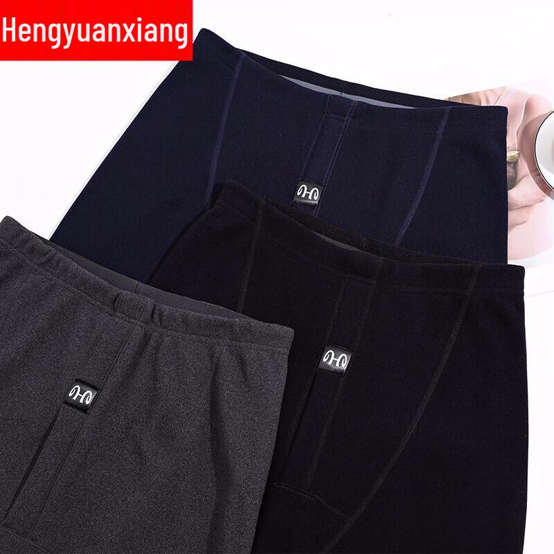 Hengyuanxiang Men's Wool Thermal Knee-Protection Pants TC-5001