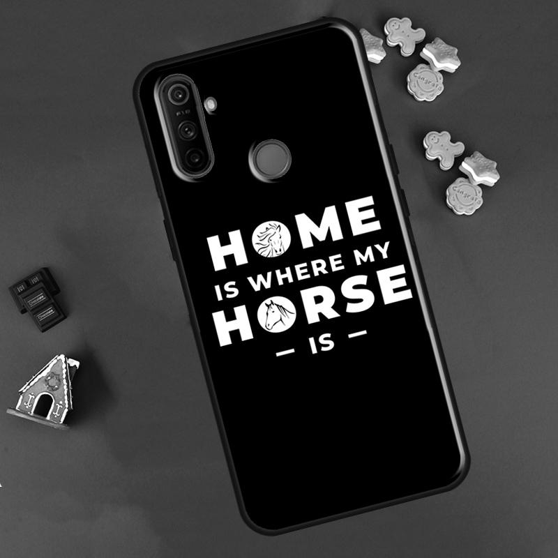 Casa è dove c'è il cavallo Per OPPO Realme 8 Pro 8i 9i GT Neo2 Master C21 Custodia Per OnePlus 10 9 Pro Nord2 8T 9R Coque