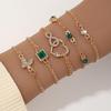 Minimalist Women's Multilayer Alloy Bracelet Set - 10-Piece Cuban Chain Style.