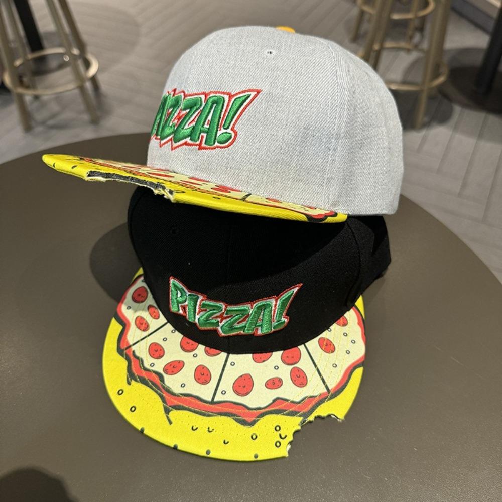 Adjustable Baseball Cap PIZZA Embroidery Snapback Hats High Quality Hip Hop Hats  Unisex