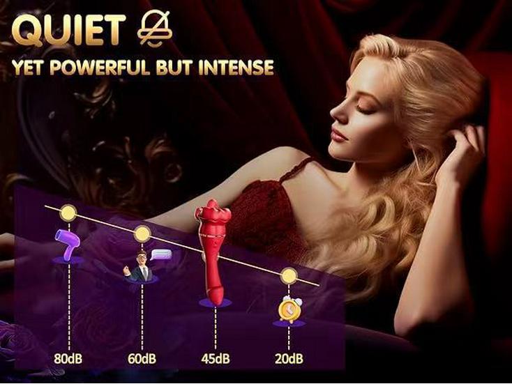 Red Lips Tongue Vibrator for Women: Clitoral & Breast Stimulation Adult Toy