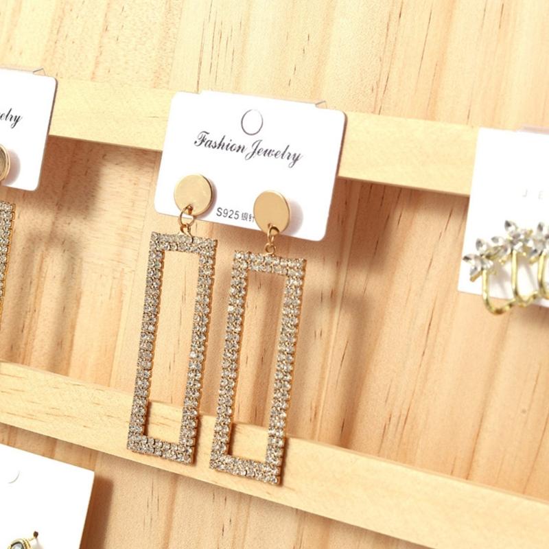 Wood Jewelry Earring Display Stand Storage Rack Display Holder Suitable for Home Office and Retail Store Presentation