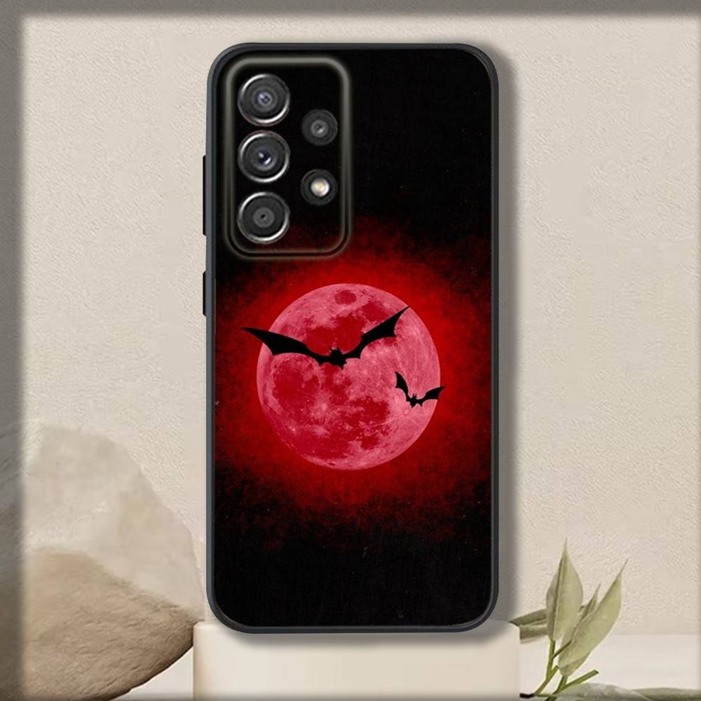 

Animal Gothic Bat Phone Case For Samsung S 25,24,23,22,30,21,10,9,Ultra,Plus,Lite,FE,4,5 G Soft Black Case Samsung S30Ultra5G