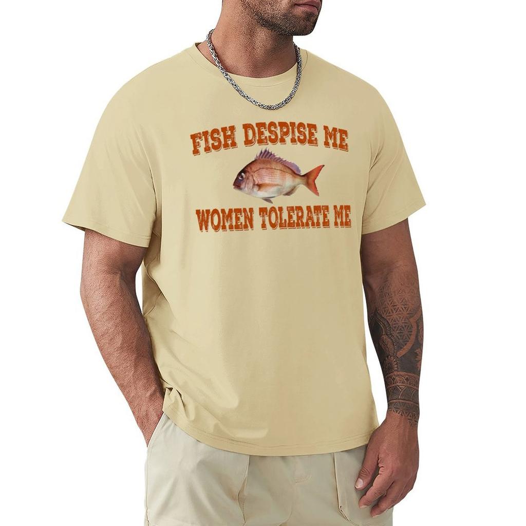 Fish Despise Me Women Tolerate Me T-Shirt Cute Tops Man T Shirt Sublime Plain White T Shirts Men