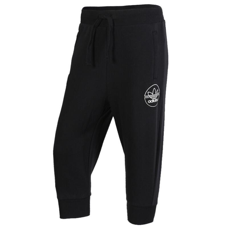 

Adidas Оригинальные Удобные Приятные к коже Логотип Укороченные Повседневные Шорты Женские шорты Черные BR7881 XS