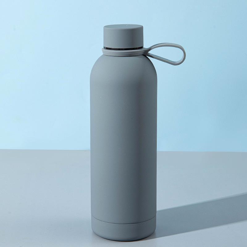 Portable Stainless Steel Vacuum Thermos Cup with Handle