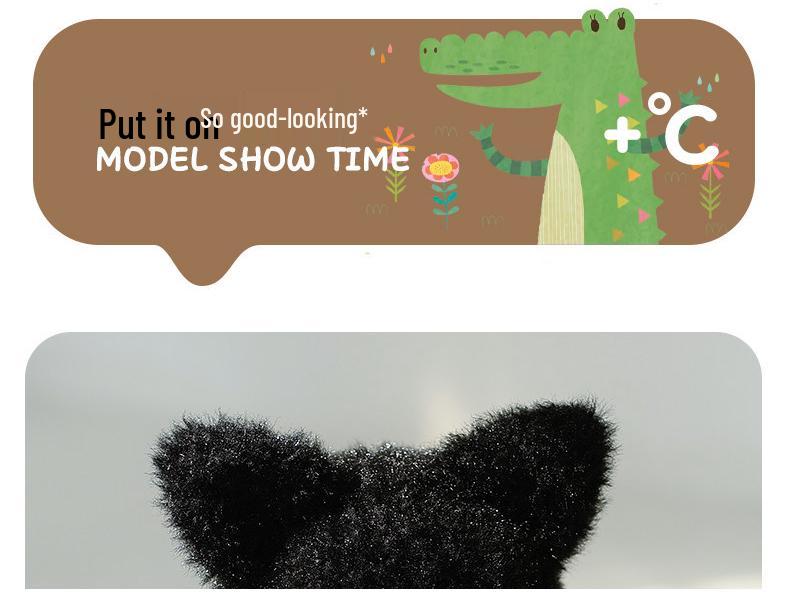 Children's Fleece-Lined Windproof Knit Hat with Ear Protection - Winter Pullover for Boys and Girls