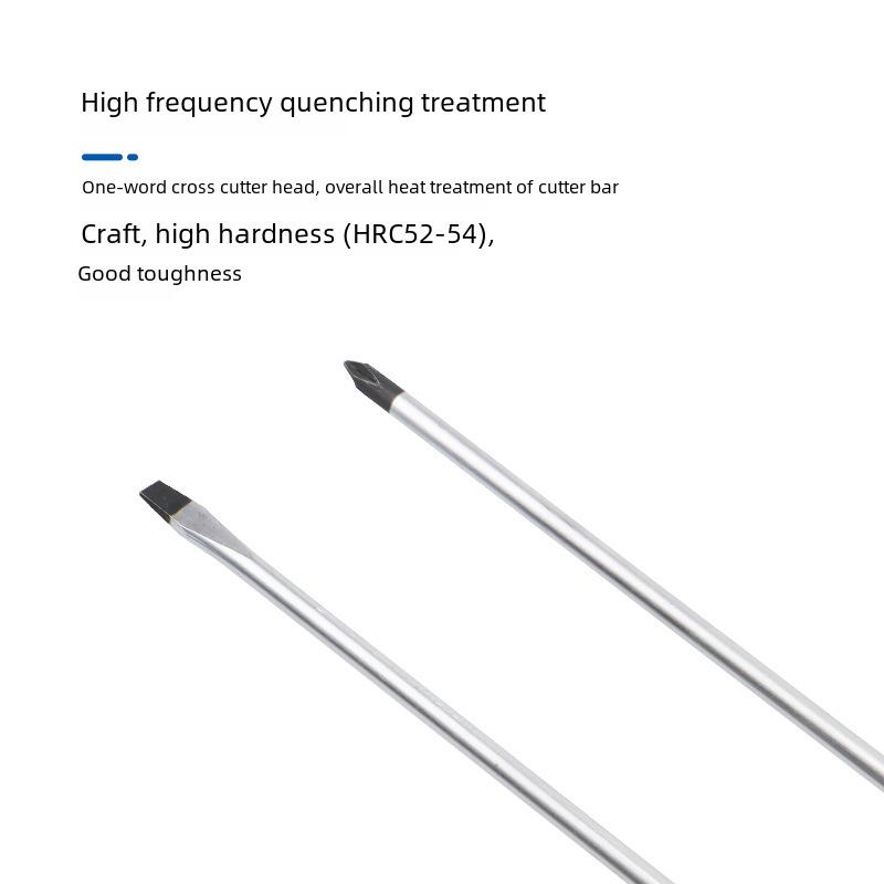 Dual-Purpose Mini Screwdriver Set: Single-use Cross & Flat Head, Magnetic Core, Impact-Resistant