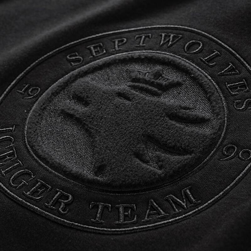 SEPTWOLVES Herren Fleecegefüttertes Kapuzensweatshirt