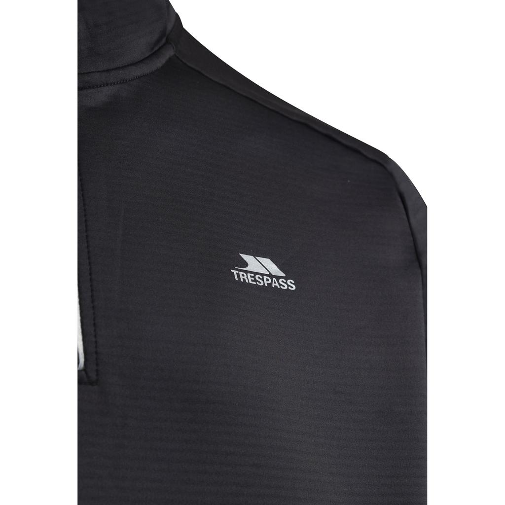 Trespass Mens Jay Quarter Zip Long-Sleeved Top