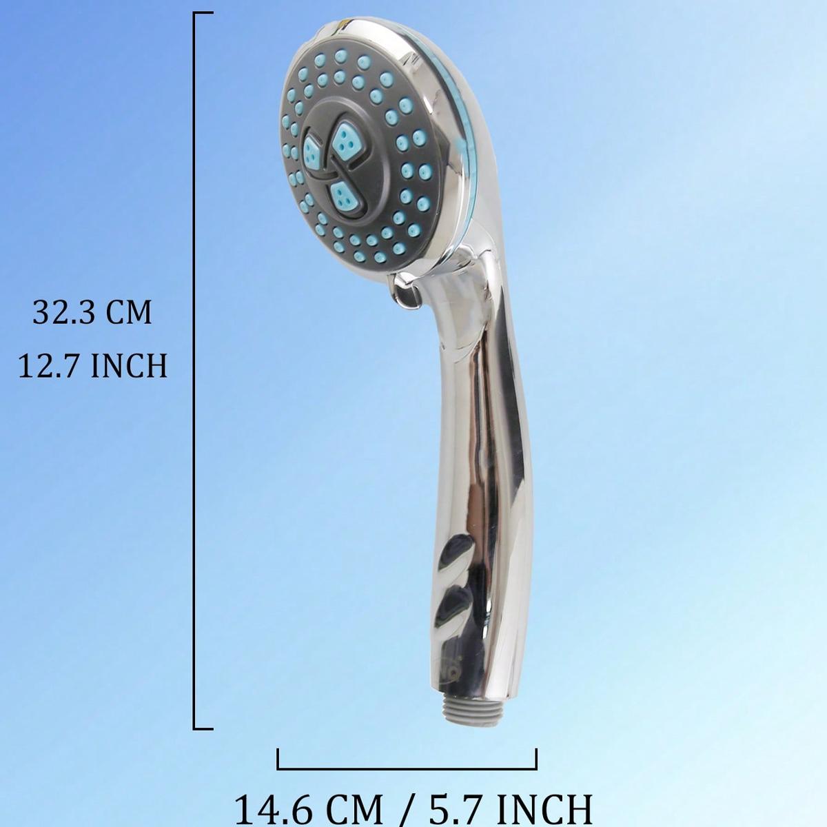 Трехскоростная душевая лейка из нового материала Водосберегающая душевая лейка Ручная душевая лейка для ванной комнаты Резиновая распылительная насадка против известковых отложений 12 inch