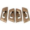 Car Accessories Fit for Honda CR-V CRV 2017 2018 2019 2020 2021 2022 Interior Door Handle Bowl Cover Trim Decoration Frame (Peach Wood) ABS 4 PCS