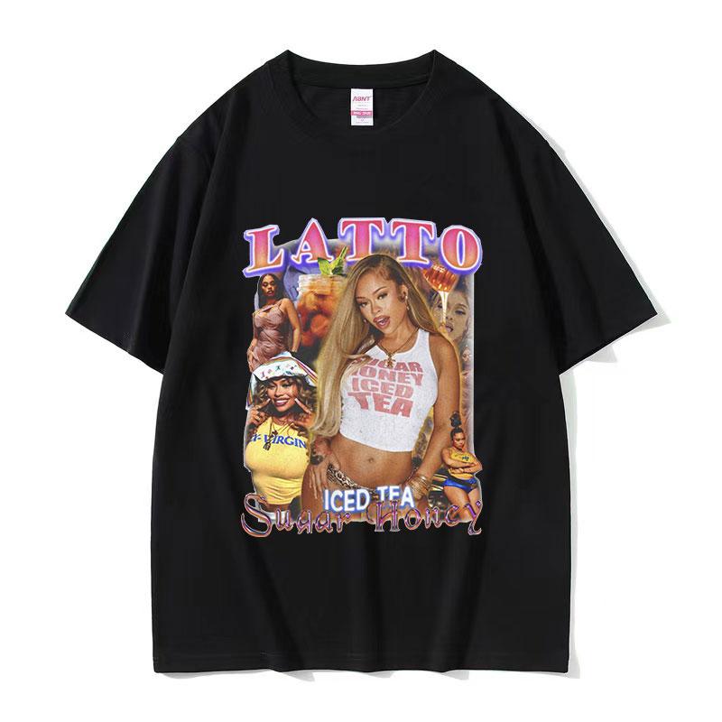 Rapper Big Latto Graphic T Shirt Unisex Women Hip Hop Retro Aesthetic Short Sleeve Tshirt Fashion Oversized Cotton Tees Streetwear