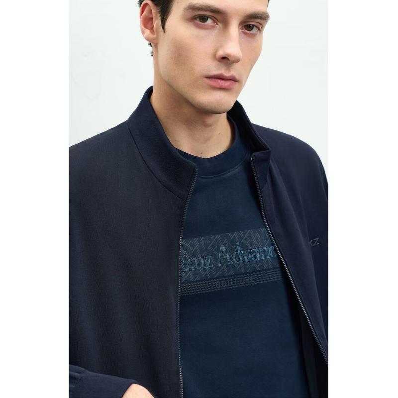 Erdos Men's Silk Blend Knit Spring Jacket