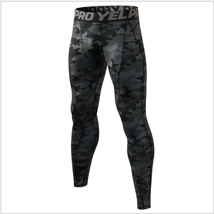 Men's Pro Sports Fitness Running Pants - Sweat-Wicking, Breathable, Quick-Drying, Elastic Tights