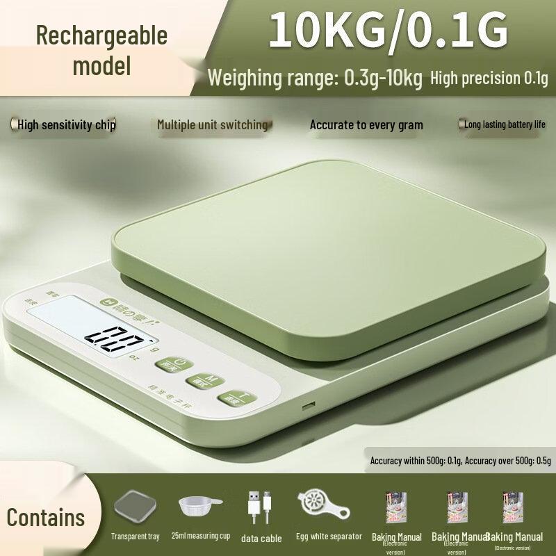WUTUOKE Rechargeable Household Food Scale