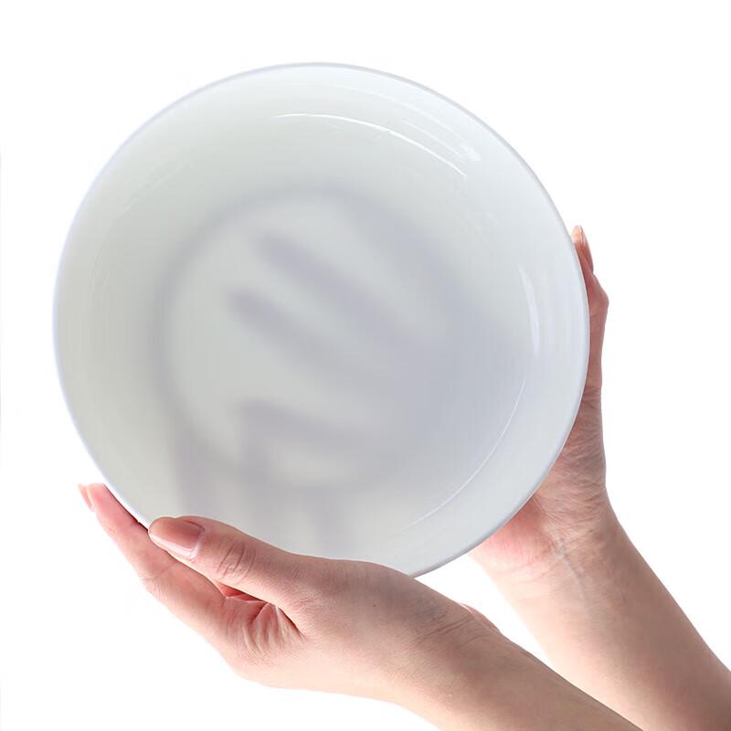 6-Zoll Weißer Keramik Knochen Teller - 6er-Pack