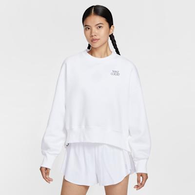Nike COURT HERITAGE Fleece Lined Sports Pullover Crew Neck Sweatshirt XS