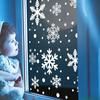 114Pcs/Set Christmas Snowflake Stickers Decoration Set, White Christmas Theme Stickers, Winter Snowflake Party Stickers