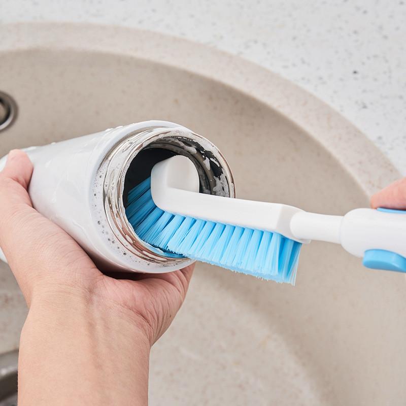 Cleaning Sink Kitchen Brush With Plastic Handle For Spaces Tight