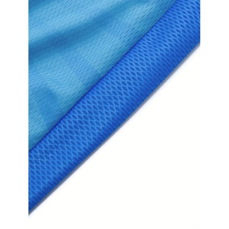 Herren Blaues Radtrikot mit Grafik "Unterschätze niemals einen alten Mann auf einem Fahrrad" - Kurzarm, Reißverschluss, Schnelltrocknend, Sonnenschützende Outdoor-Sportbekleidu