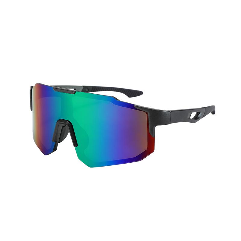 New Sports Sunglasses Men And Women Large Frames To Make Them Look Slim Outdoor Cycling Sunglasses Colorful Goggles 66308
