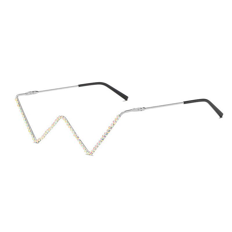 

SHAUNA Ins, популярные без линз, хрустальные оправы для очков, женские декоративные треугольные оправы в стиле панк