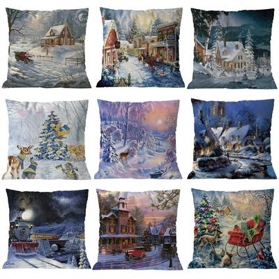 Bedroom Living Room Cushion Cover Home Decor Pillowcase Christmas Sofa